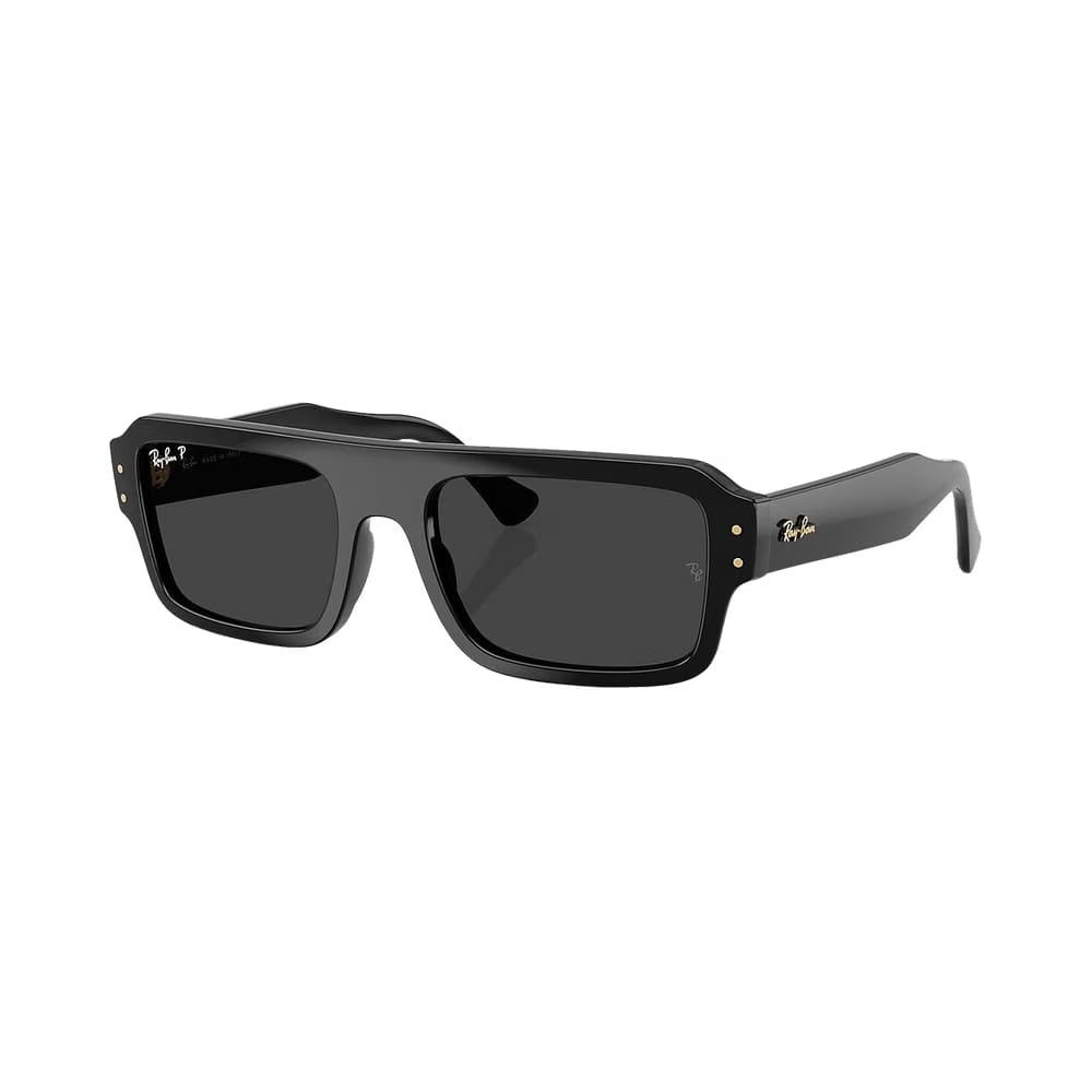 Ray-Ban Lukas Bio-Based Sunglasses Black/Polar Black
