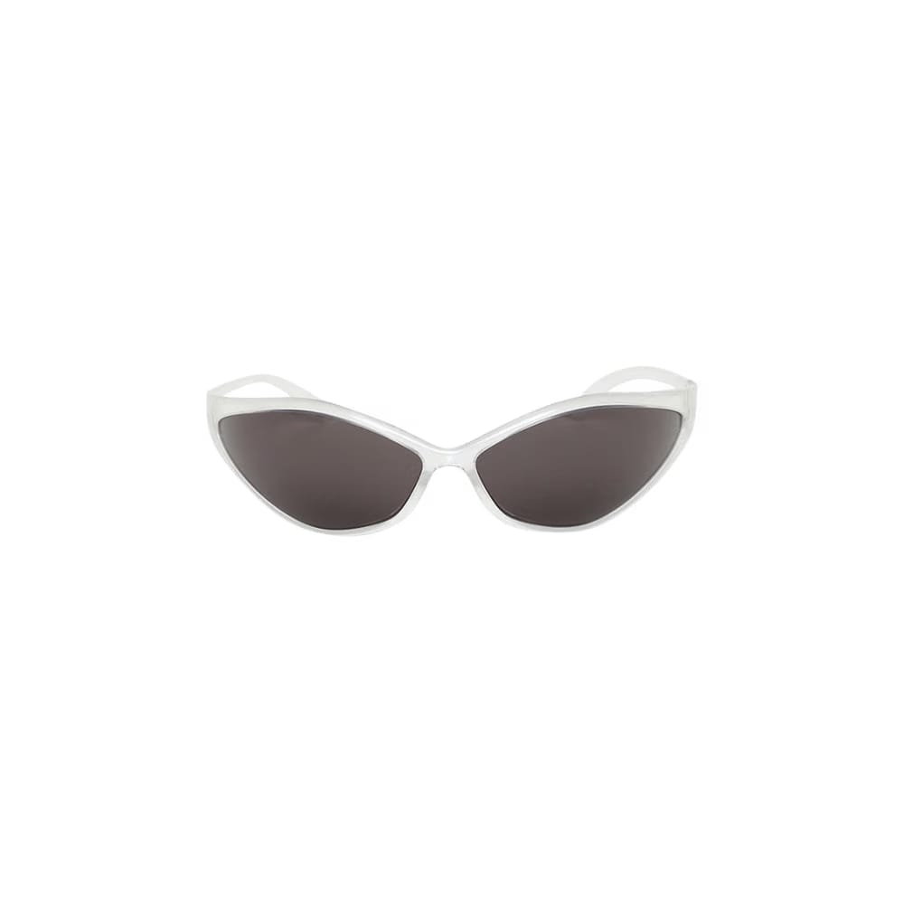 Balenciaga 90s Oval Sunglasses Crystal