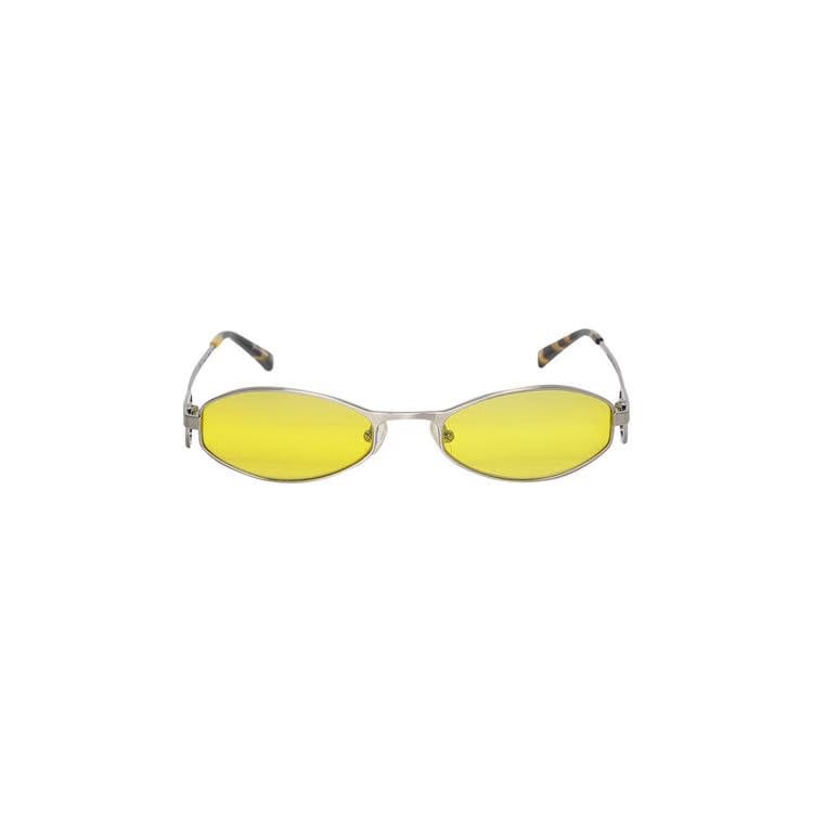 Marine Serre x Vuarnet Swirl Frame Oval Sunglasses Yellow
