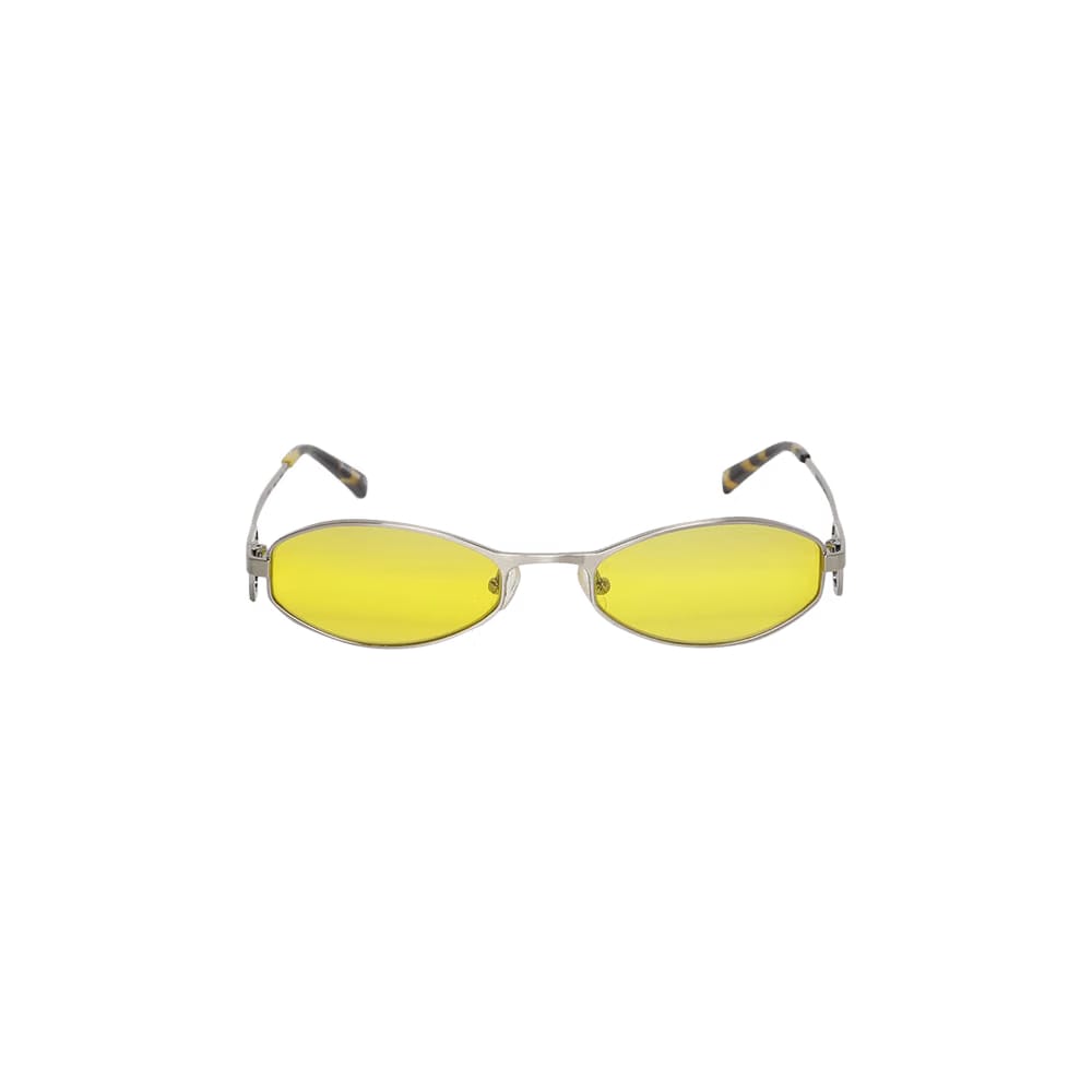 Marine Serre x Vuarnet Swirl Frame Oval Sunglasses Yellow