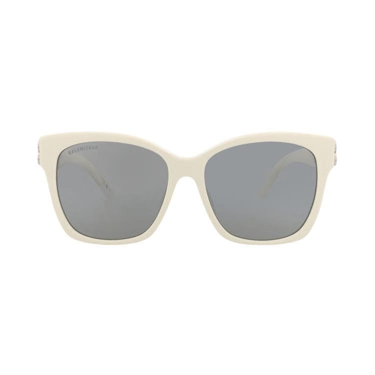 Balenciaga Cat Eye Sunglasses White/Silver