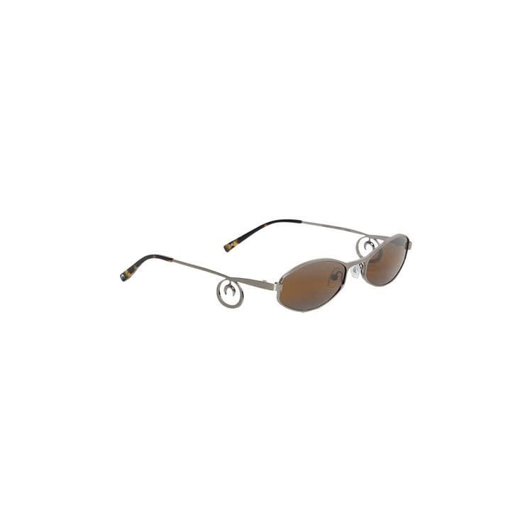 Marine Serre x Vuarnet Swirl Frame Oval Sunglasses Black