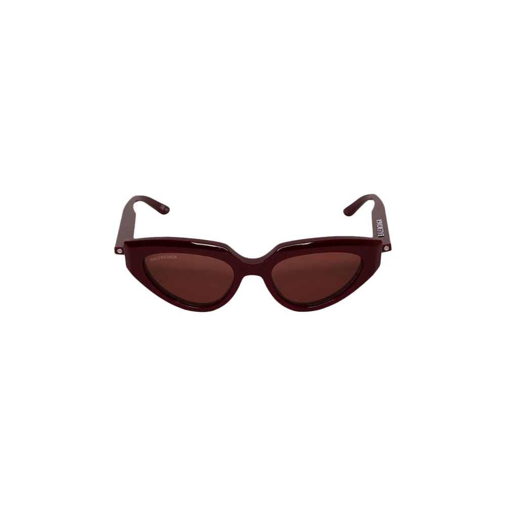 Balenciaga Inverted Cat Eye Sunglasses Burgundy