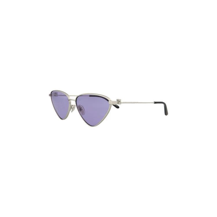 Balenciaga Cat Eye Sunglasses Silver/Violet
