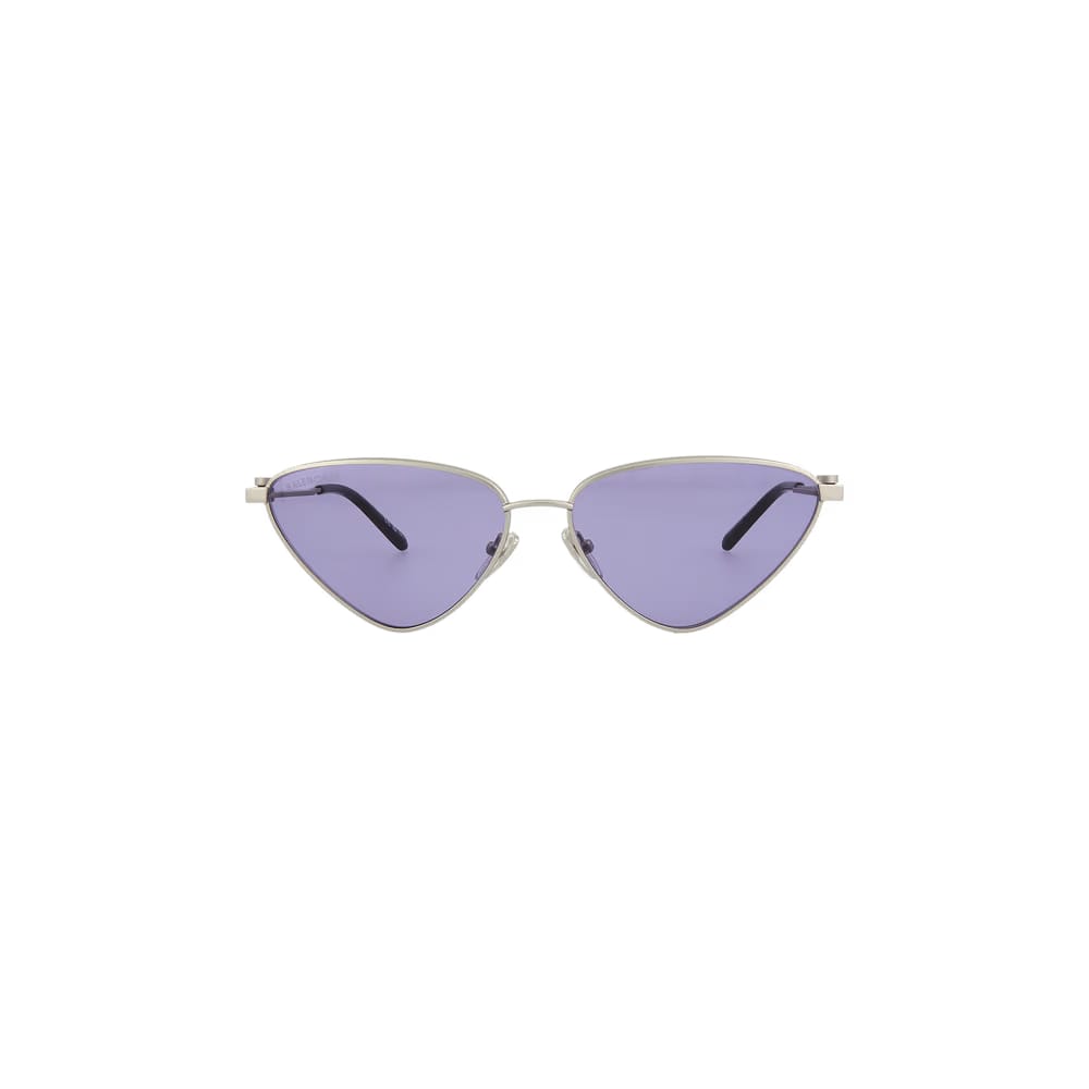 Balenciaga Cat Eye Sunglasses Silver/Violet