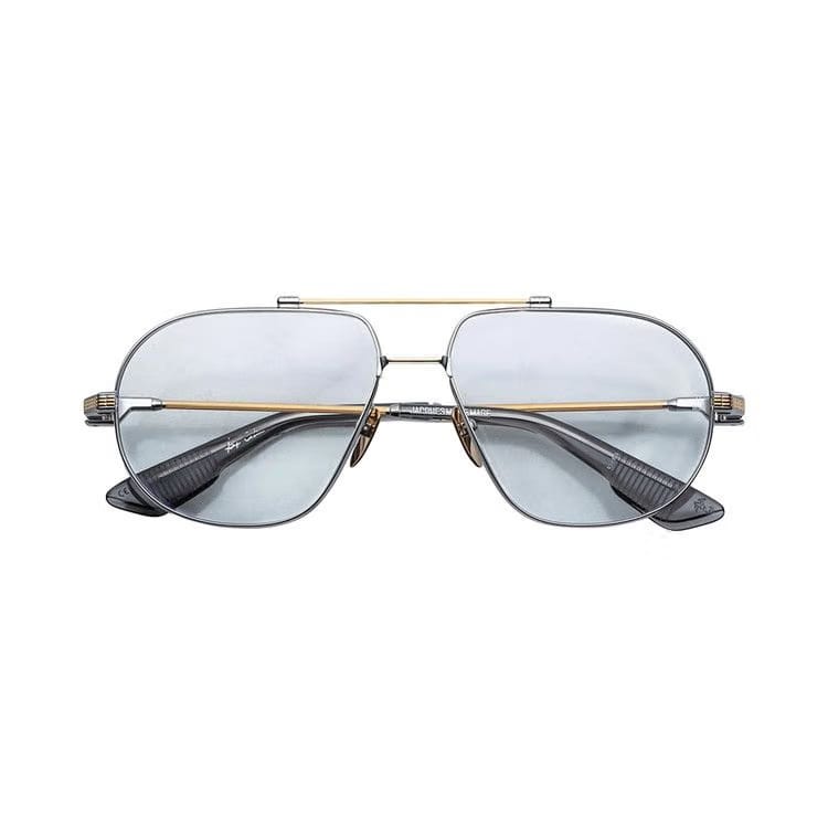 Jacques Marie Mage Hollywood Sunglasses Sterling/Superlight Blue