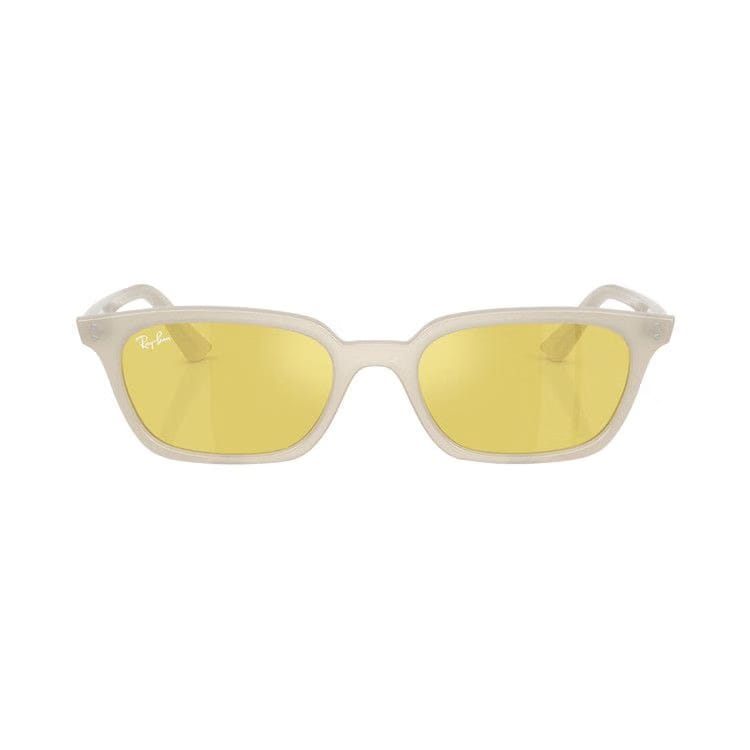 Ray-Ban Zaya Bio-Based Sunglasses Polished Cloudy Warm White/Yellow Flash Gold