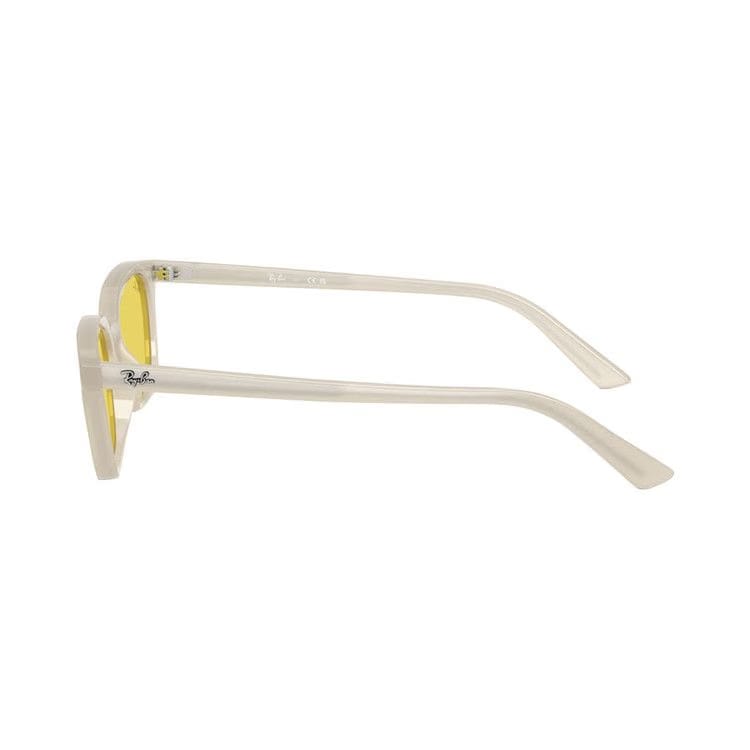 Ray-Ban Zaya Bio-Based Sunglasses Polished Cloudy Warm White/Yellow Flash Gold