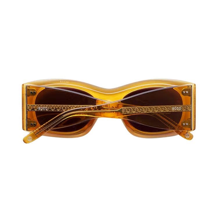 SUPER by RetroSuperFuture 4 Cerniere Sunglasses Ambra