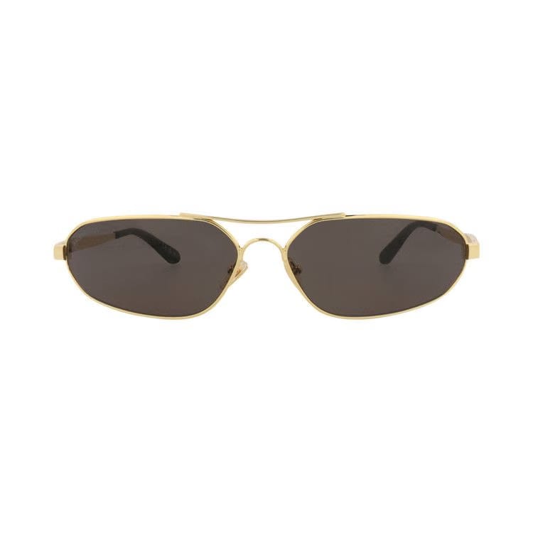 Balenciaga Shield Sunglasses Gold/Grey
