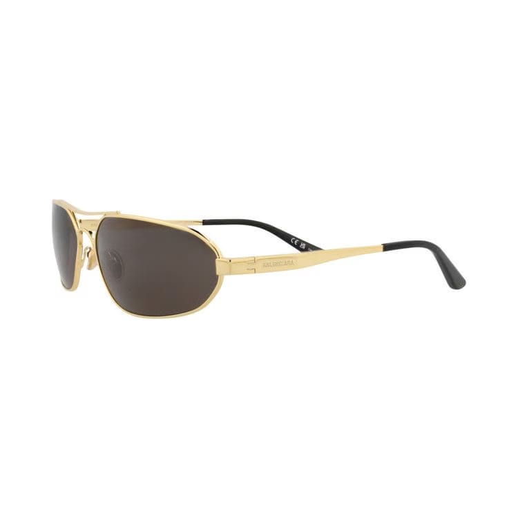 Balenciaga Shield Sunglasses Gold/Grey