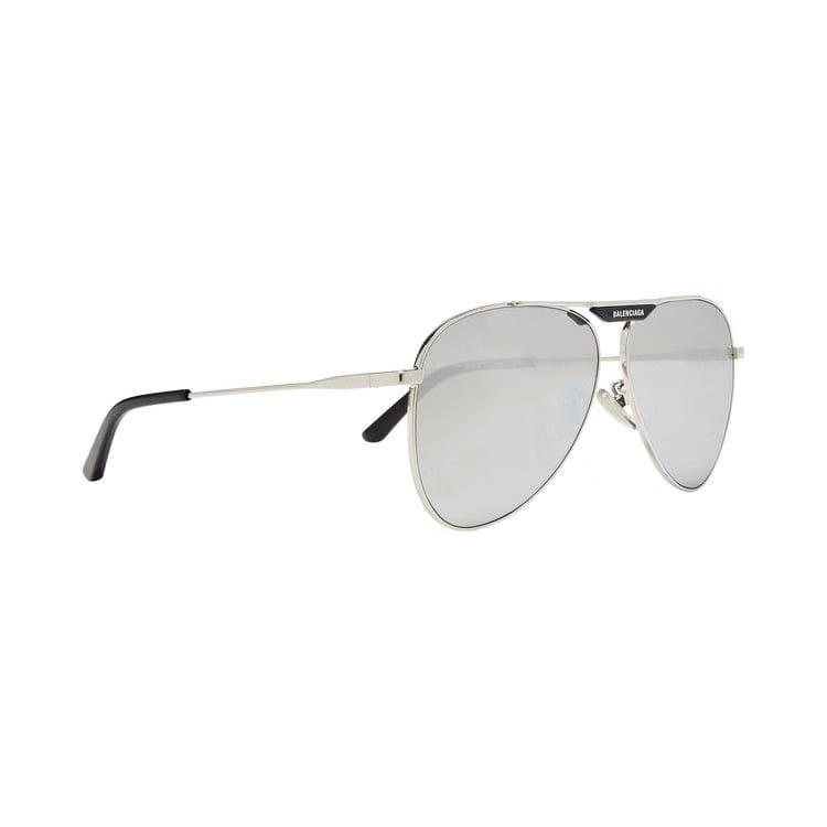 Balenciaga Aviator Sunglasses Silver
