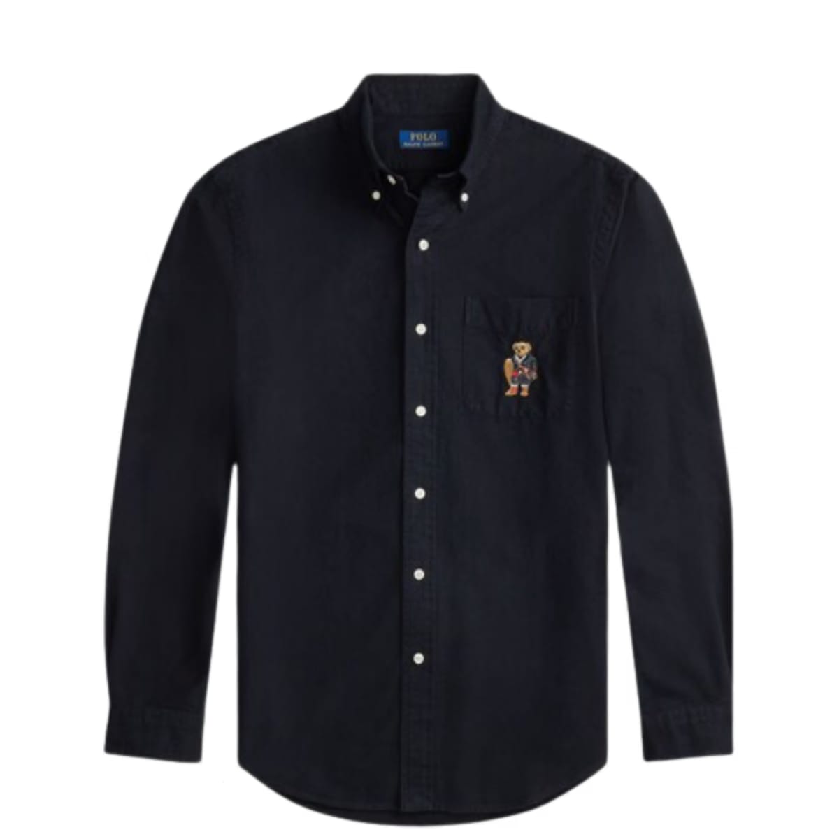 Polo Ralph Lauren Men NAVY HEATHER Polo Bear Custom-Fit Oxford Shirt