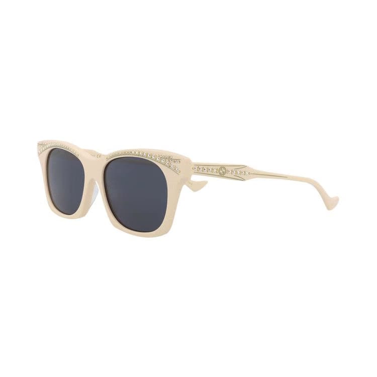 Gucci Cat Eye Sunglasses Ivory/Blue