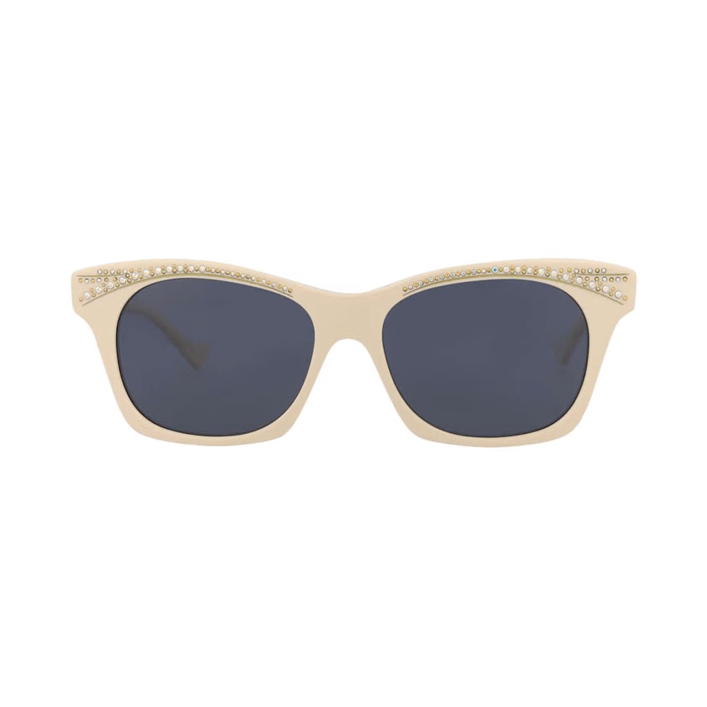 Gucci Cat Eye Sunglasses Ivory/Blue