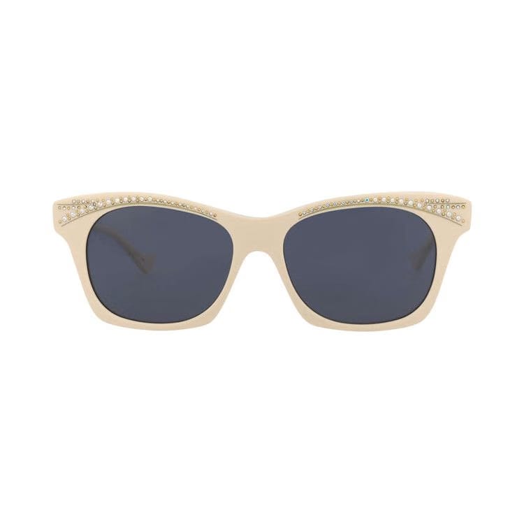 Gucci Cat Eye Sunglasses Ivory/Blue