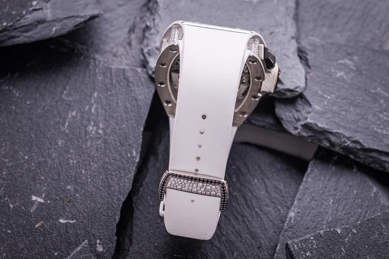 Richard Mille RM72-01 White Gold Snow Set Nuovo Nuovo full set
