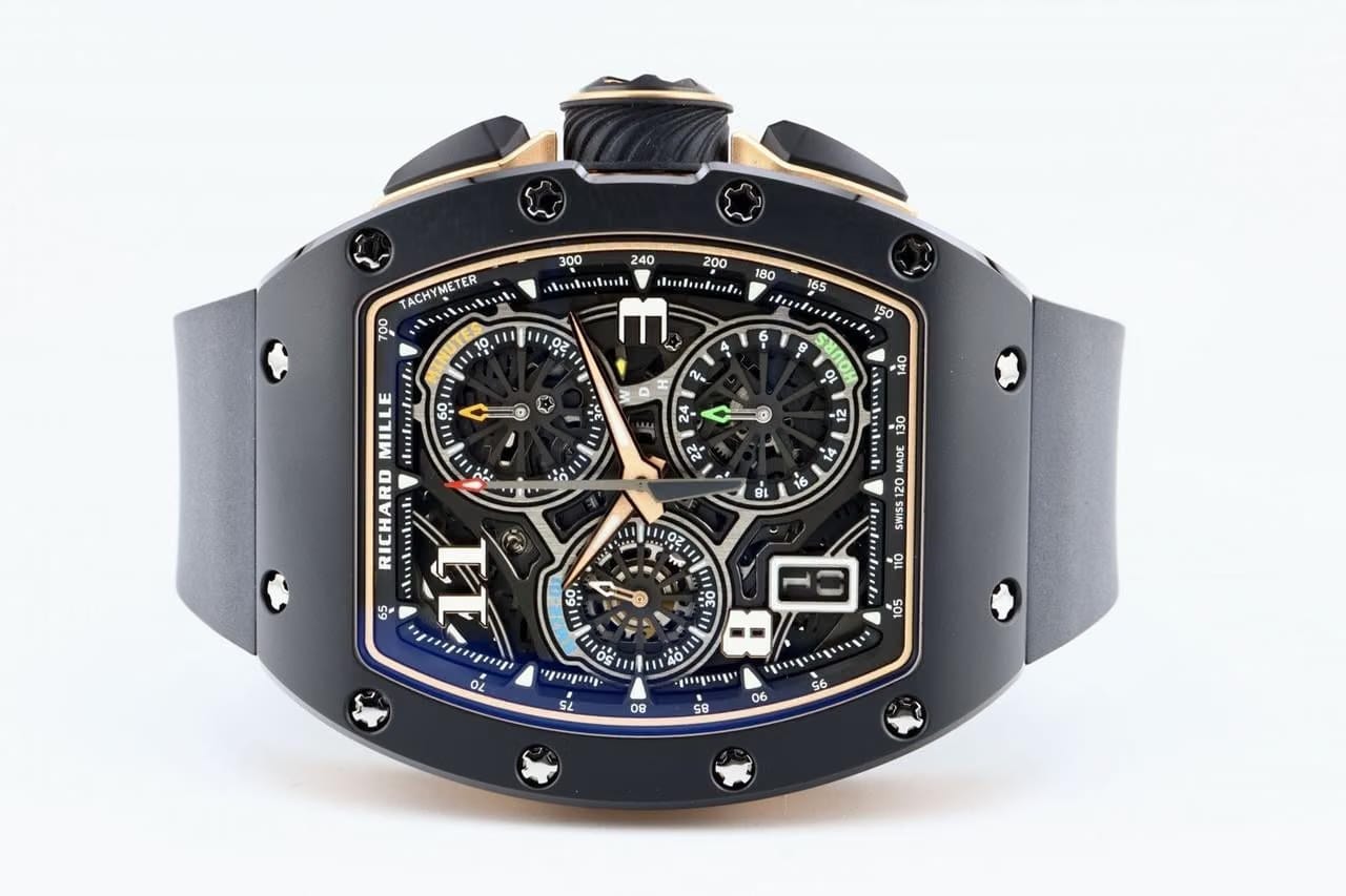 Richard Mille RM72-01 Unworn Black Ceramic Flyback Chronograph