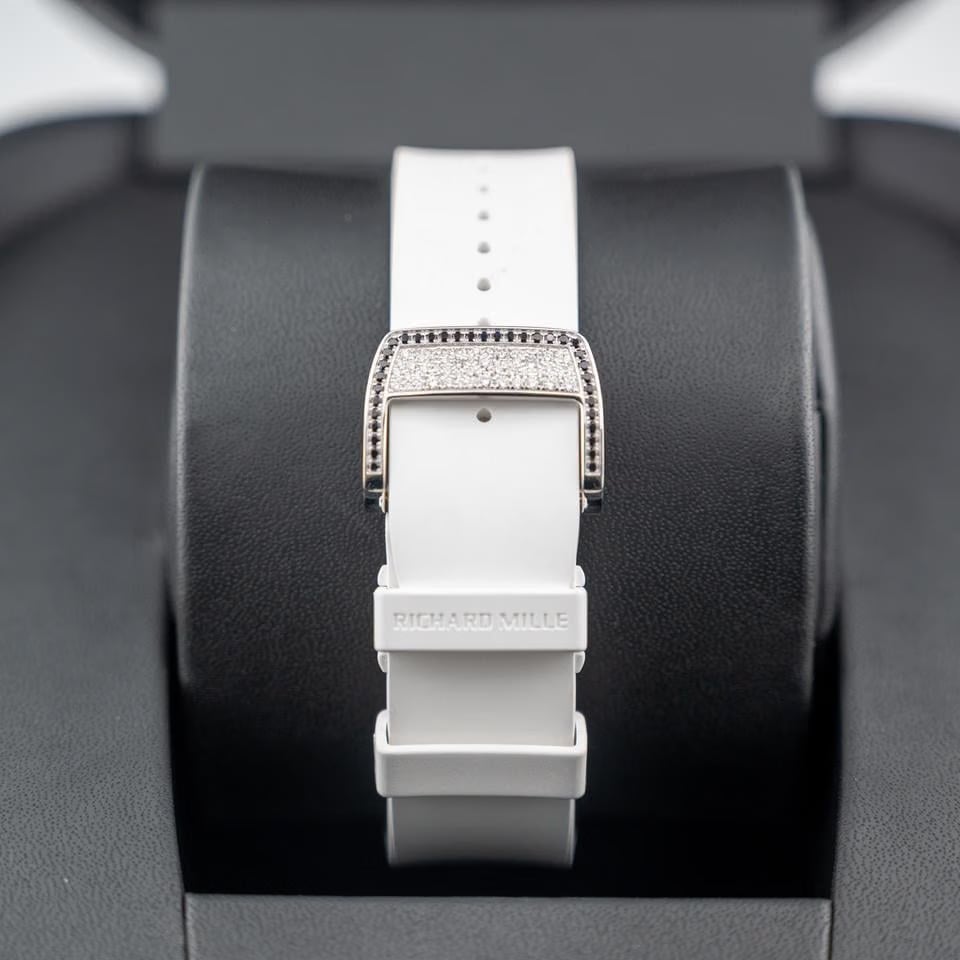 Richard Mille Automatic Winding Lifestyle Flyback Chronograph Rm72-01 White Gold with Diamond Setting