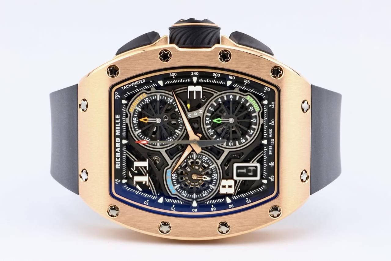 Richard Mille Lifestyle Chronograph RM72-01 In 18k Rose Gold UNWORN OFFICIAL WARRANTY With Box And Papers