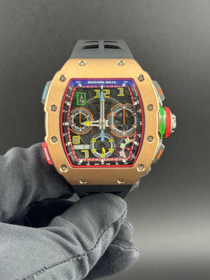 Richard Mille Split Second Chronograph Rose Gold and Carbon Unworn