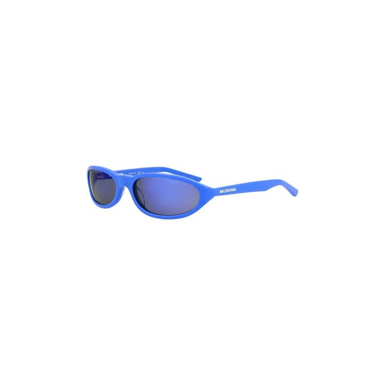Balenciaga Round Frame Acetate Sunglasses Blue