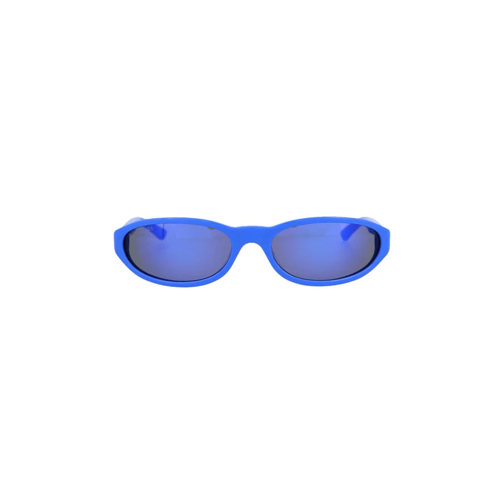 Balenciaga Round Frame Acetate Sunglasses Blue