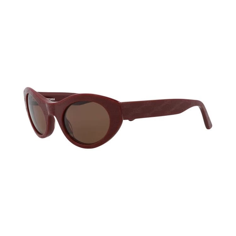Balenciaga Cat Eye Sunglasses Burgundy/Brown