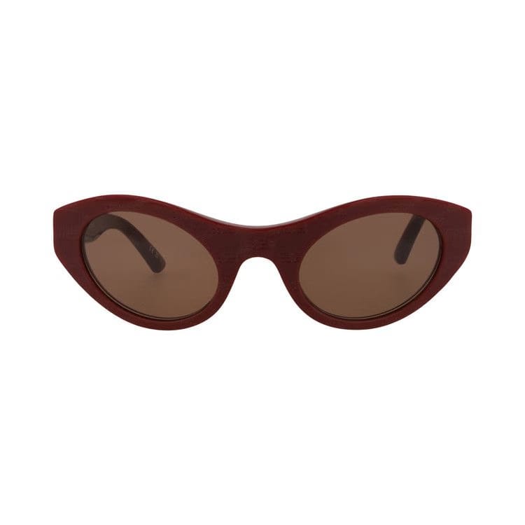 Balenciaga Cat Eye Sunglasses Burgundy/Brown