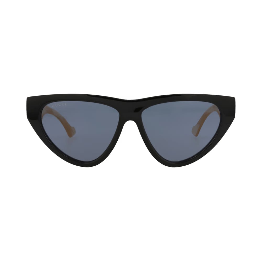 Gucci Cat Eye Sunglasses Black/Ivory/Blue