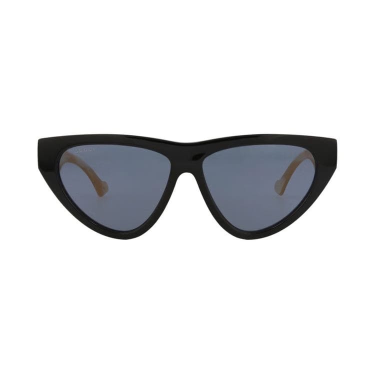 Gucci Cat Eye Sunglasses Black/Ivory/Blue