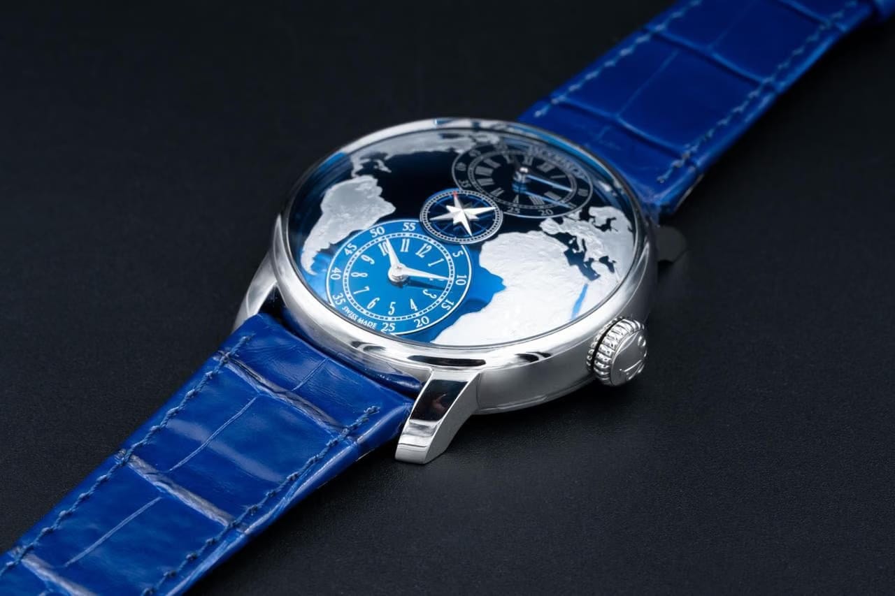Jacob & Co.The World is Yours Dual Time Blue New 2025