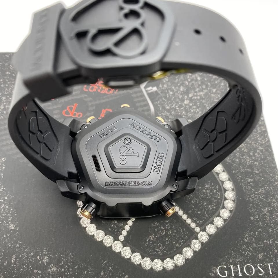 Jacob & Co.. Ghost Steel Black Pvd Quartz Mens Watch Gh100.14.Ns.Mr.Aha4 D