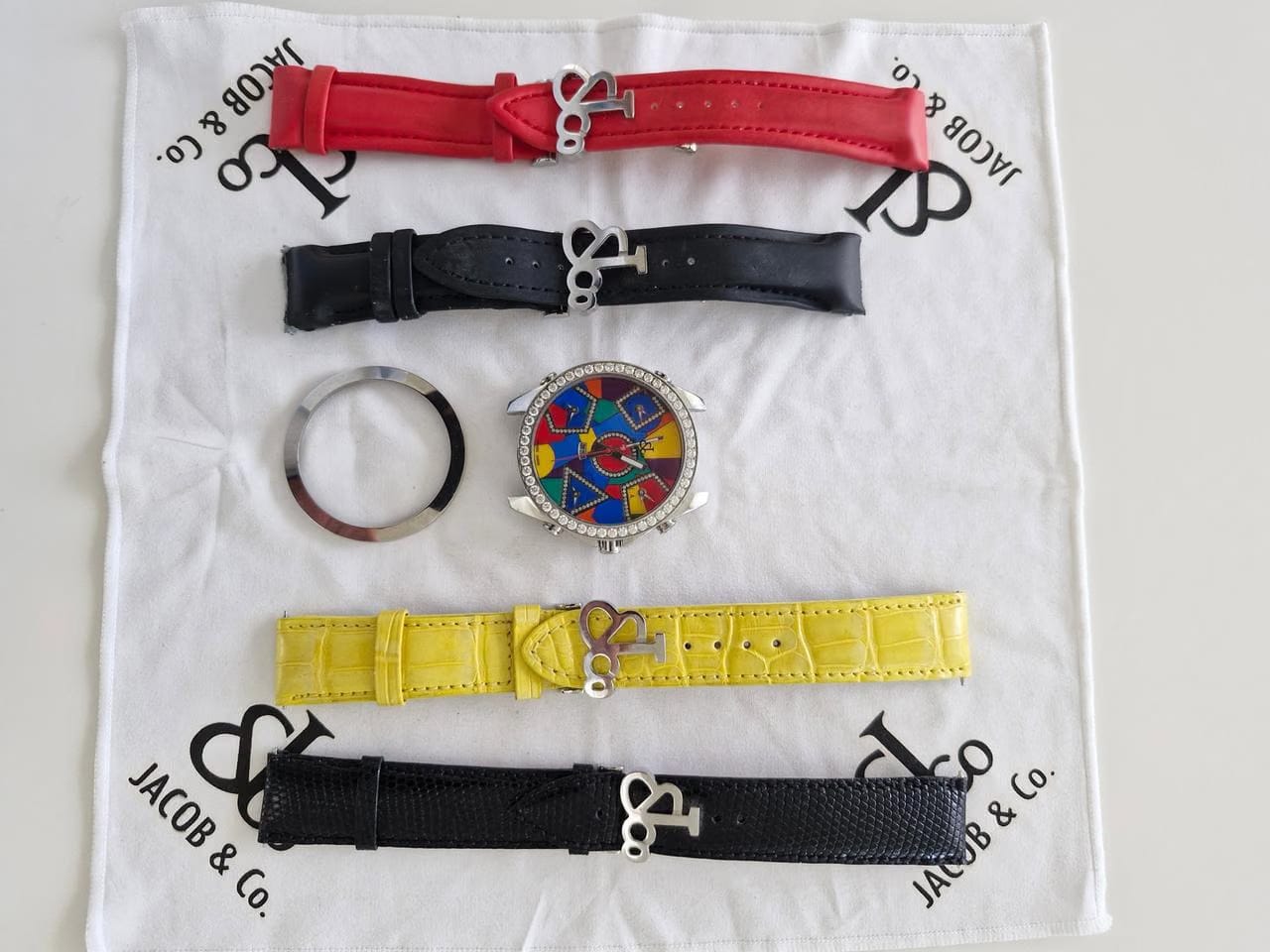 Jacob & Co.JCM4 DA Volledige set 3 nieuwe horlogebandjes en certificaat