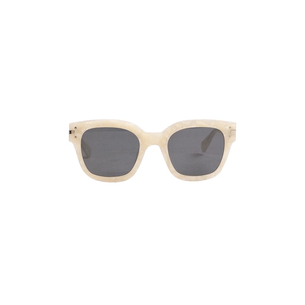 Amiri Aviator Logo Sunglasses Beige/Black