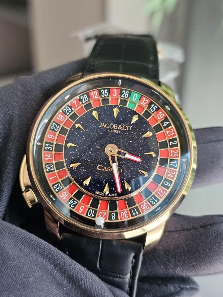 Jacob & Co.Casino Tourbillon Aventurine 44mm in Rose Gold Limited Edition
