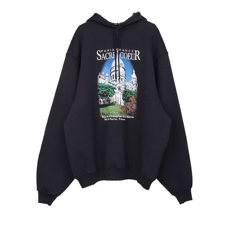 Balenciaga Sport Hoodie Black