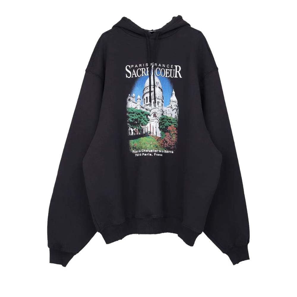 Balenciaga Sport Hoodie Black