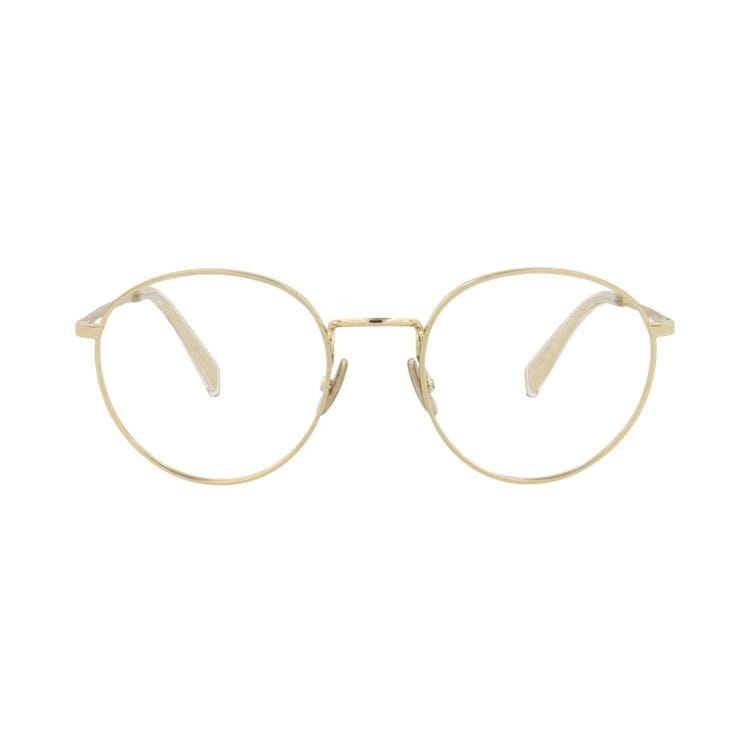 CELINE Round Optical Glasses Gold/Transparent
