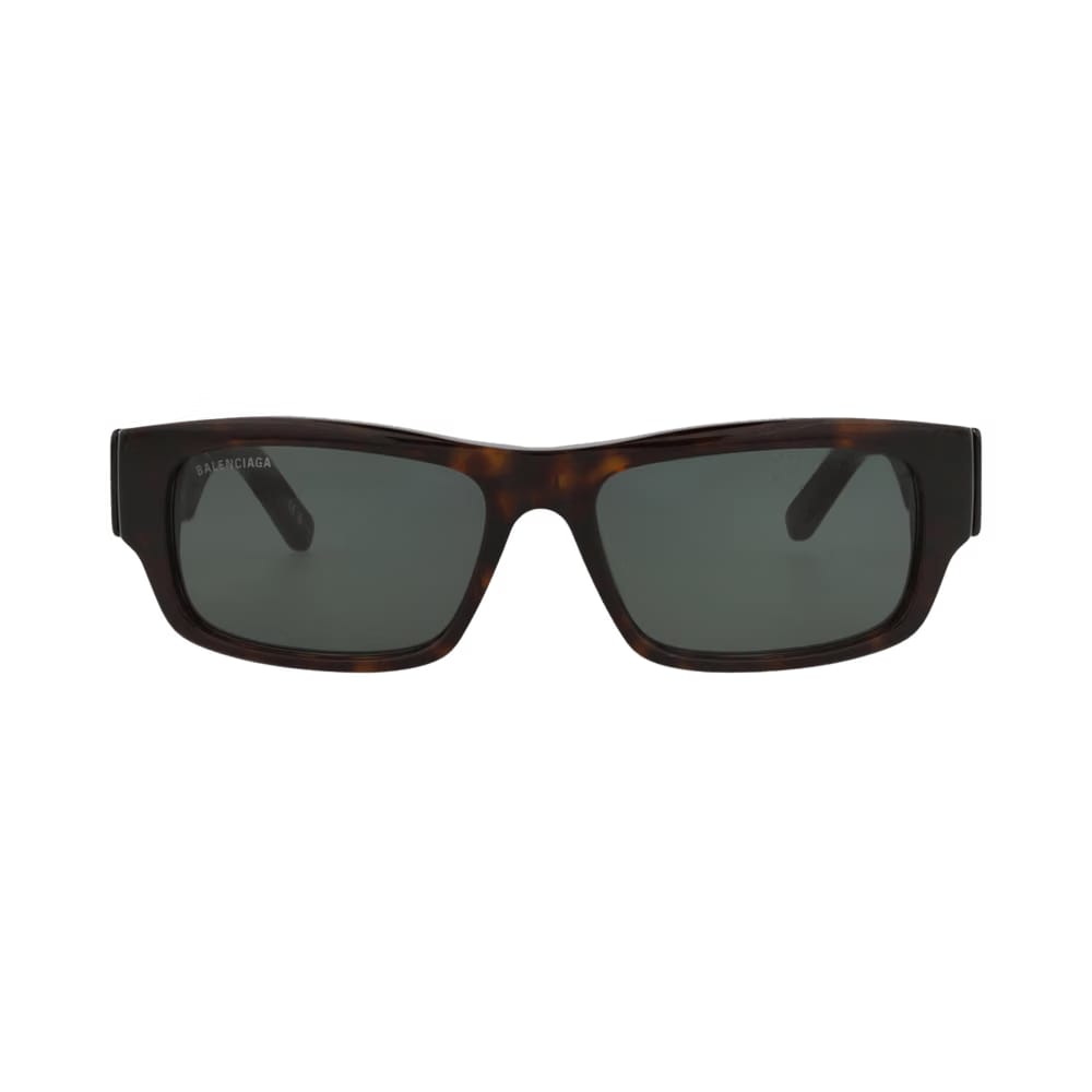 Balenciaga Square Sunglasses Havana/Green