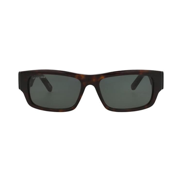 Balenciaga Square Sunglasses Havana/Green