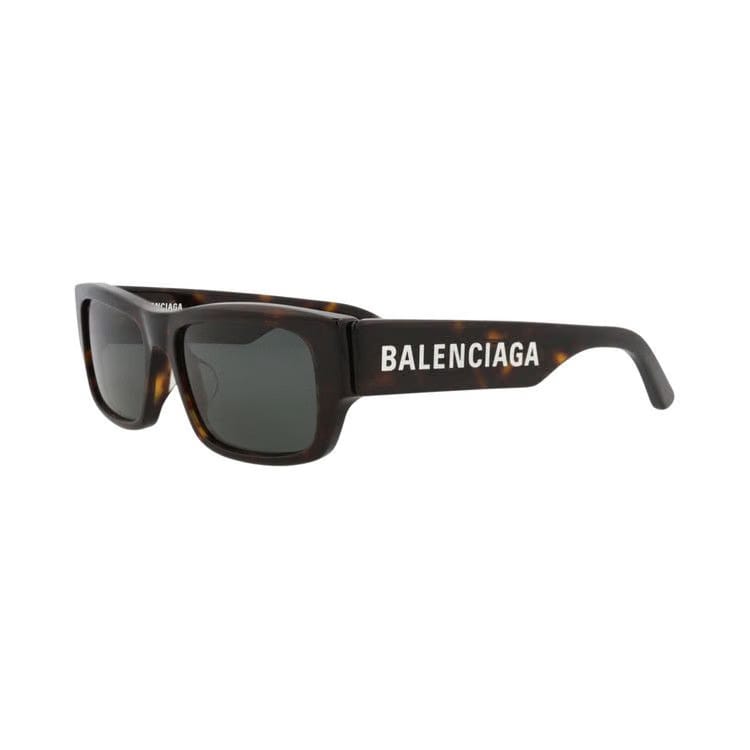 Balenciaga Square Sunglasses Havana/Green