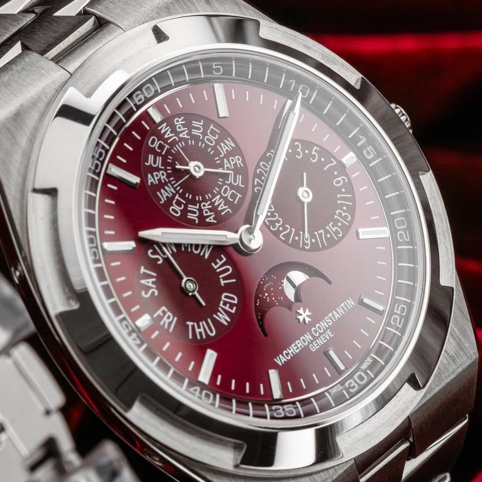 Vacheron Constantin Perpetual Calendar White Gold Burgundy Dial 4300 V/220 G-H151 BNIB