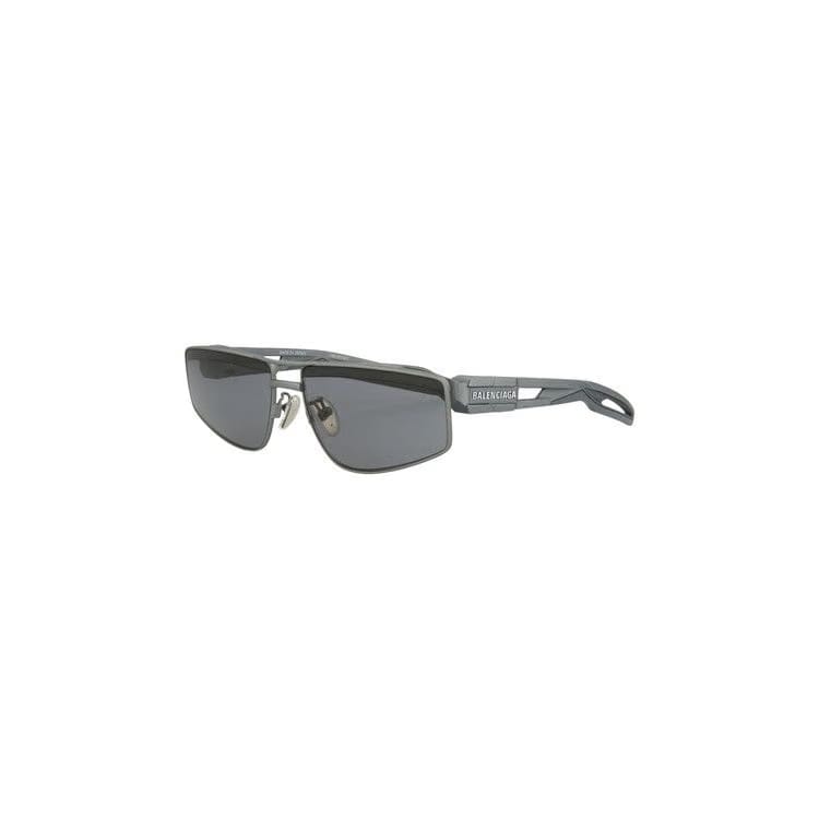 Balenciaga Square Frame Sunglasses Silver