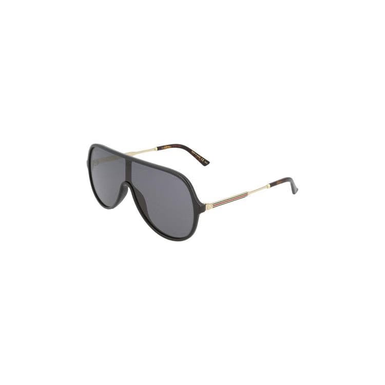 Gucci Aviator Sunglasses Shiny Black