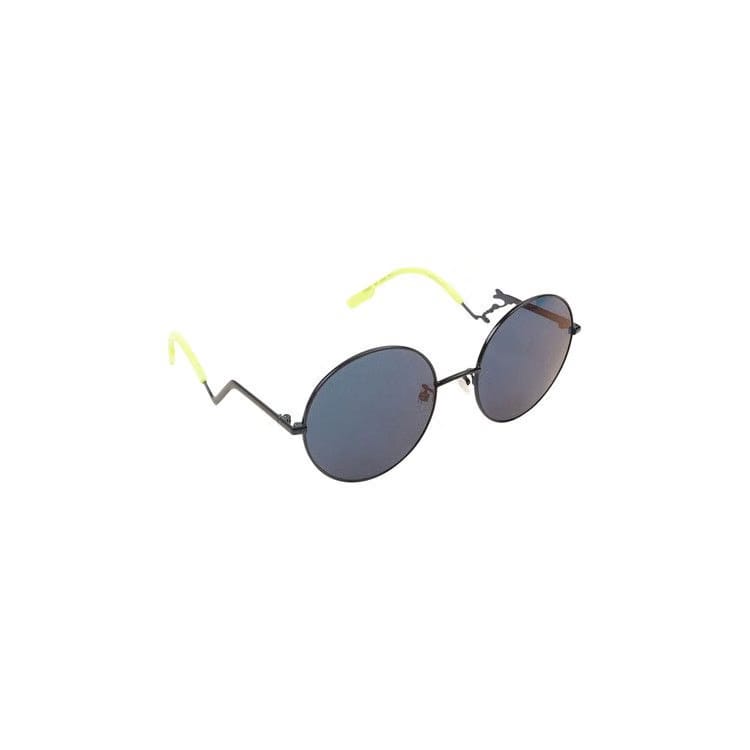 Kenzo Mirror Neon Circle Wire Sunglasses Black