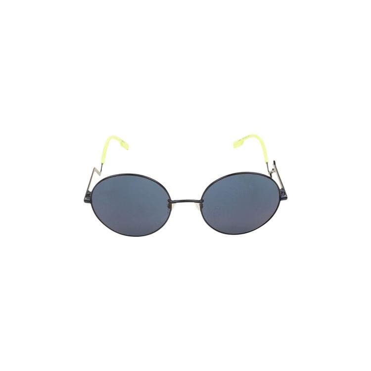 Kenzo Mirror Neon Circle Wire Sunglasses Black