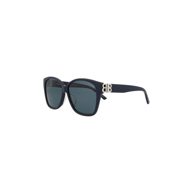 Balenciaga Geometric Sunglasses Blue/Silver/Blue