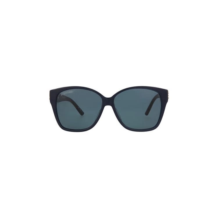 Balenciaga Geometric Sunglasses Blue/Silver/Blue