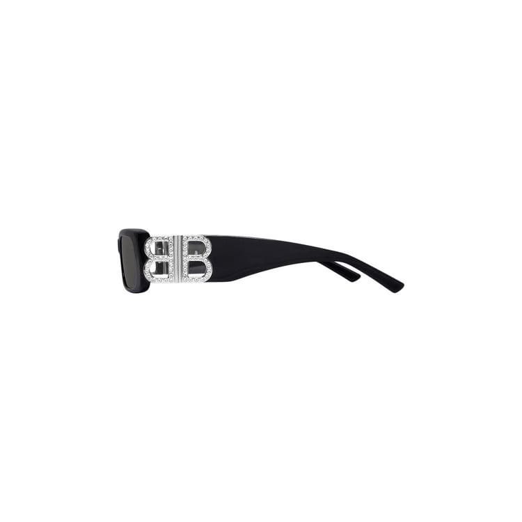 Balenciaga Dynasty Rectangle Sunglasses Black